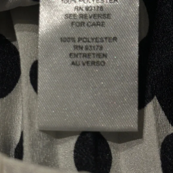 Tahari Black and Cream Polka Dot Midi Skirt - Picture 10 of 11